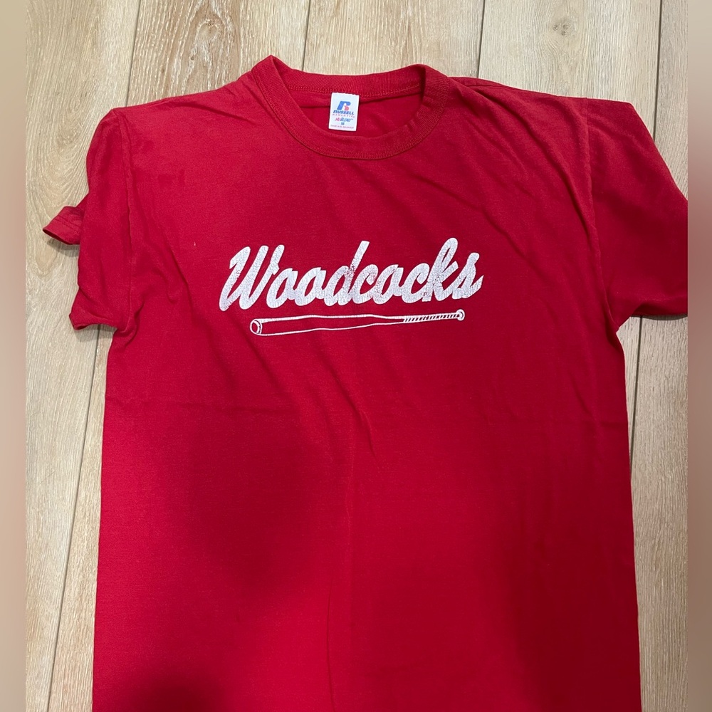 Vintage “Woodcocks” Funny Rec Team Shirt – Russell Athletic M